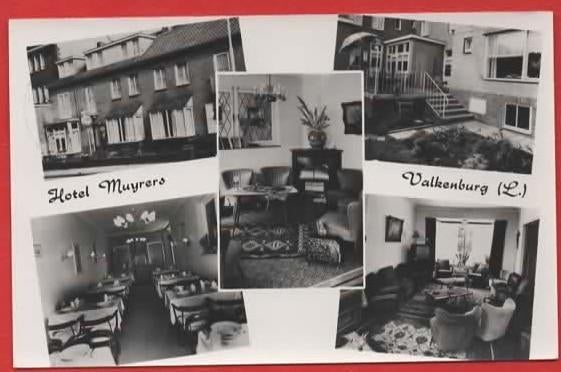 Valkenburg - Hotel Pension Muyrers - 1970 (pst. Maastricht), Ophalen of Verzenden, 1960 tot 1980, Gelopen, Limburg
