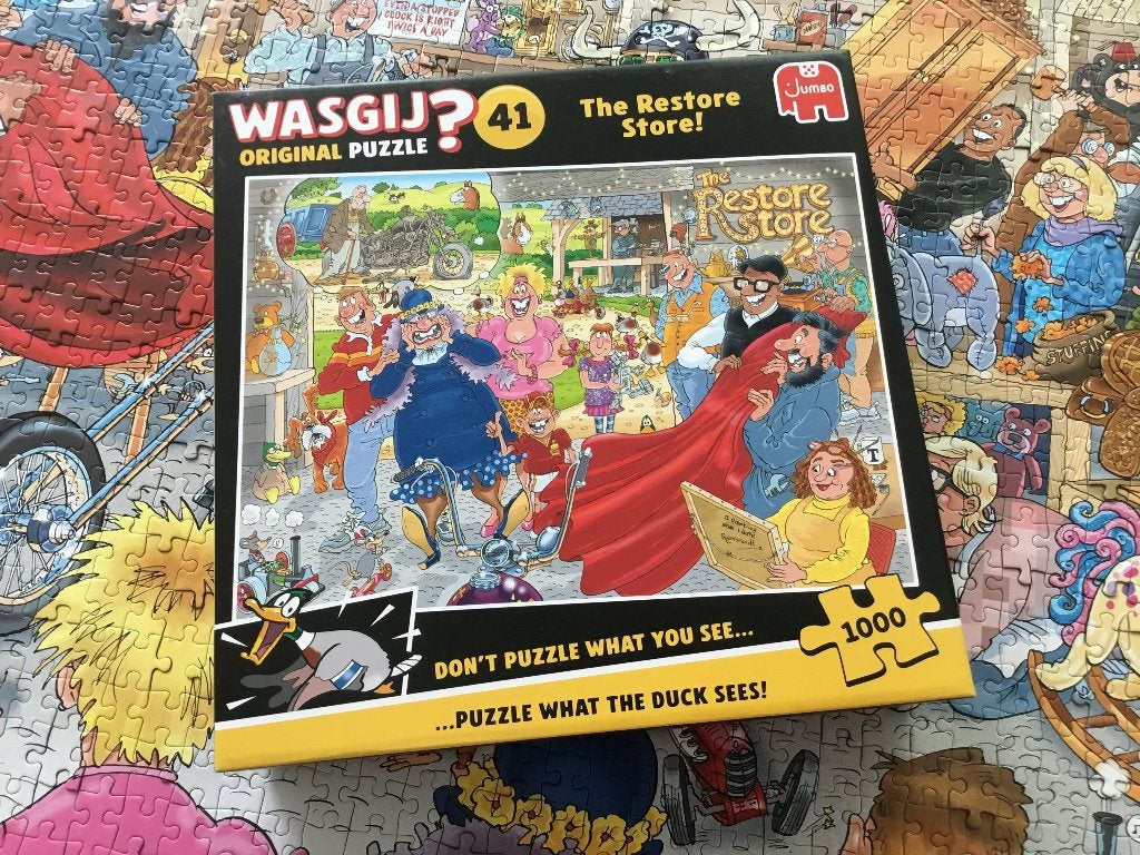Wasgij original 1000, Ophalen, 500 t/m 1500 stukjes, Zo goed als nieuw, Legpuzzel