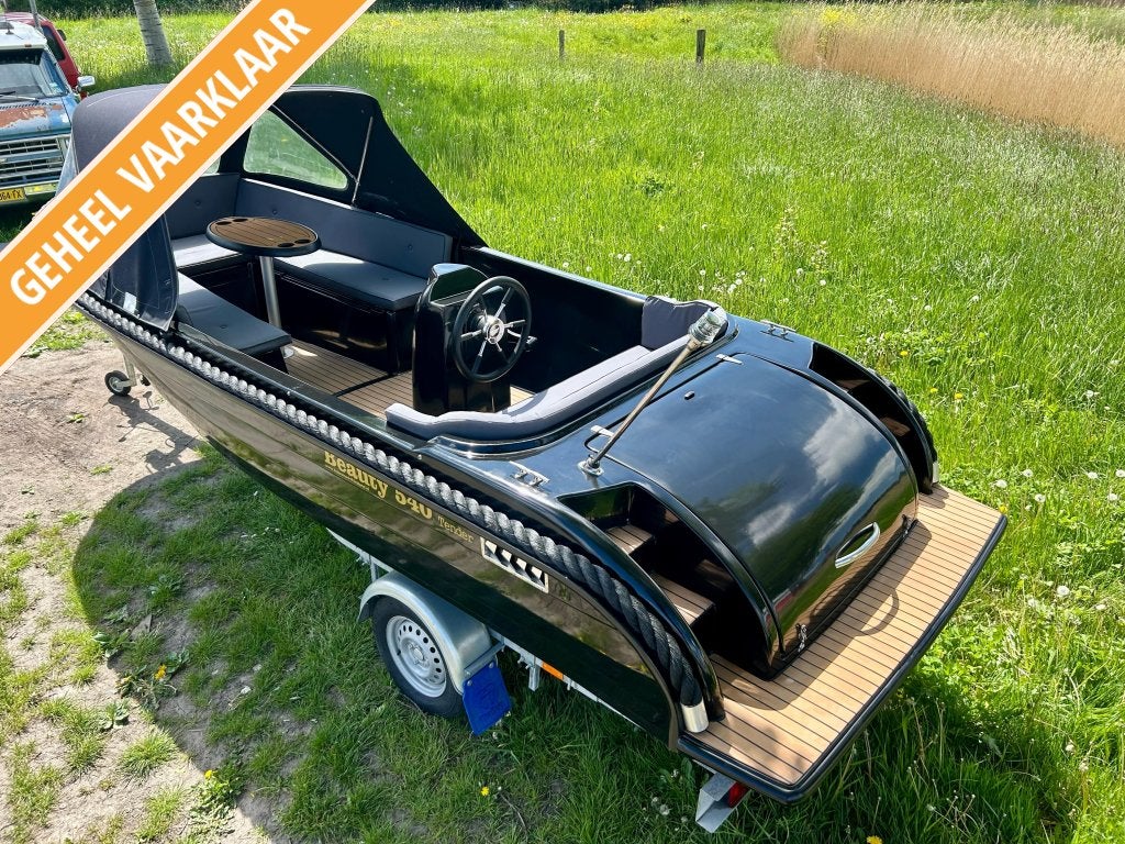 BEAUTY 540 TENDER 9.8 PK TOHATSU|tafel|teak|BJ 2021 NWstaat!, Watersport en Boten, Overige merken, Tender, Gebruikt, 5 m