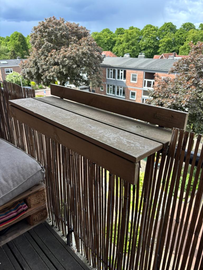 Houten balkon bar, Ophalen, Rechthoekig, Hout
