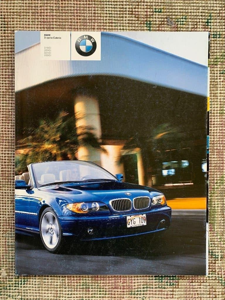 Nederlandstalige brochure BMW 3-serie cabriolet E46 2003, Ophalen of Verzenden, Zo goed als nieuw, BMW, BMW