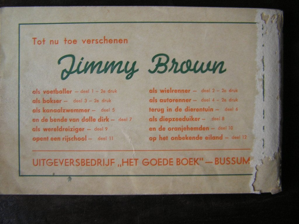Stripboeken van "De spannende avonturen van Jimmy Brown"., Meerdere stripboeken, Ophalen of Verzenden, Gelezen