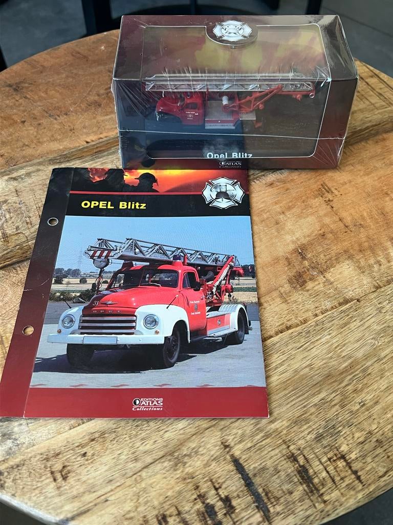 Editions Atlas Brandweer 1/72 Opel Blitz Nieuw in seal, Ophalen of Verzenden, Nieuw