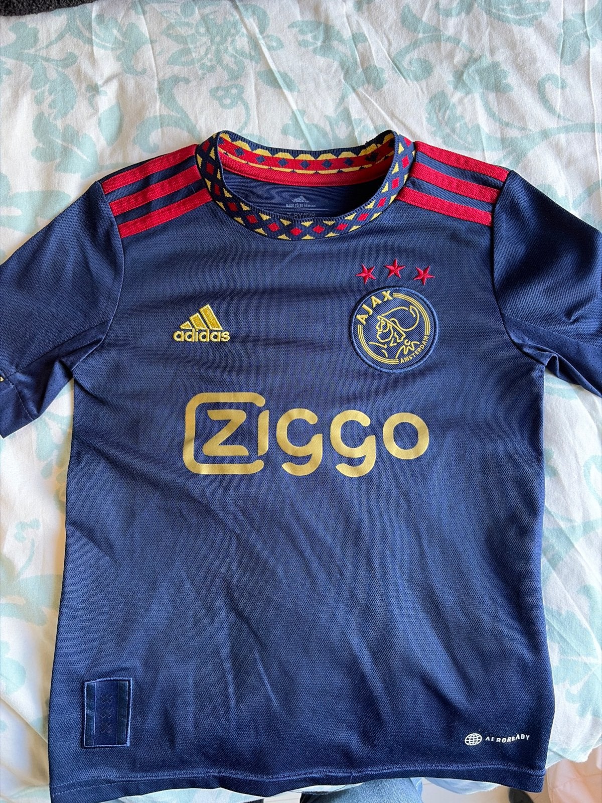 Ajax uitshirt 2022/2023 - Maat 128 (7-8 jaar), Ophalen of Verzenden, Zo goed als nieuw, Jongen of Meisje