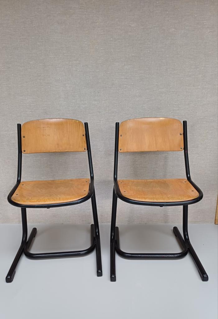 Vintage schoolstoeltjes, Ophalen of Verzenden