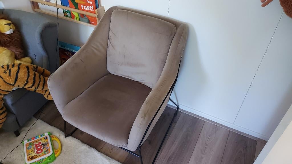 Mooie moderne fauteuil, Huis en Inrichting, Ophalen, Zo goed als nieuw, 75 tot 100 cm, 50 tot 75 cm