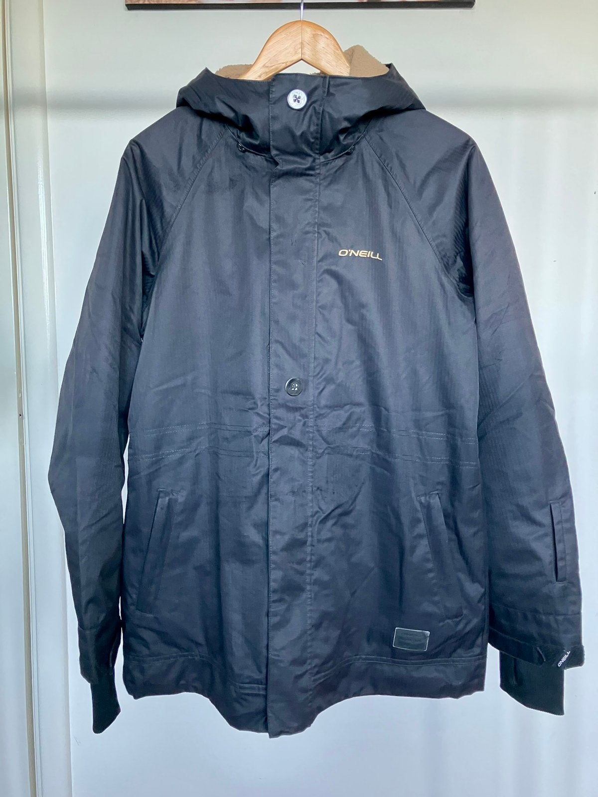 Zwarte snowboard/ski jas O’Neill maat XL, Ophalen of Verzenden, Zo goed als nieuw, Maat 42/44 (L), Jack