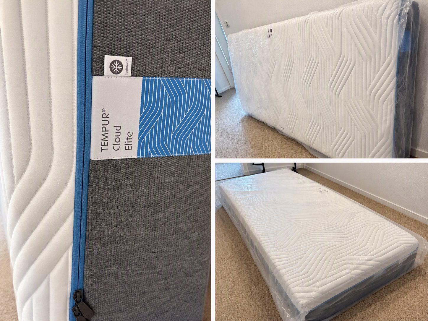 TEMPUR Cloud Elite CoolTouch matras 90x210 cm, Ophalen, 90 cm, Eenpersoons, 210 cm