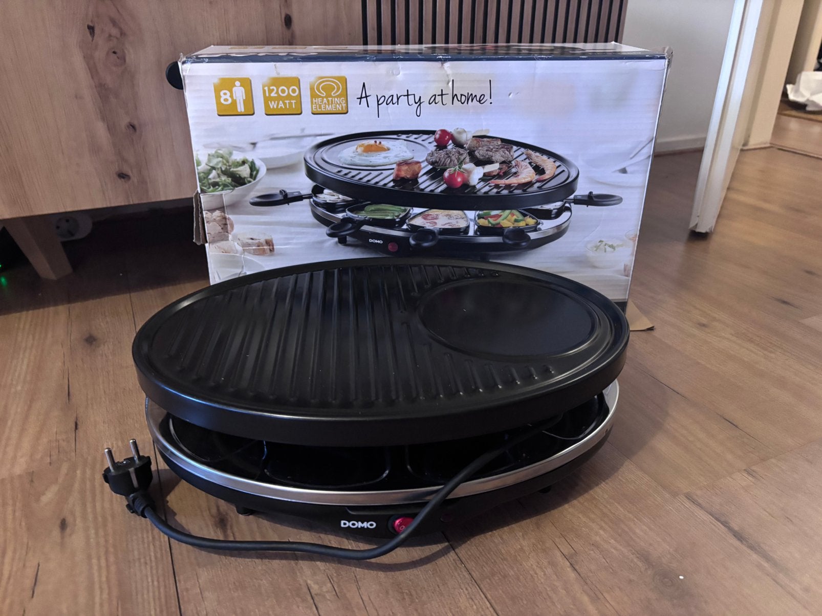 Domo gourmet set / raclettestel - gourmetstel compleet, Ophalen of Verzenden, Zo goed als nieuw, 8 personen of meer