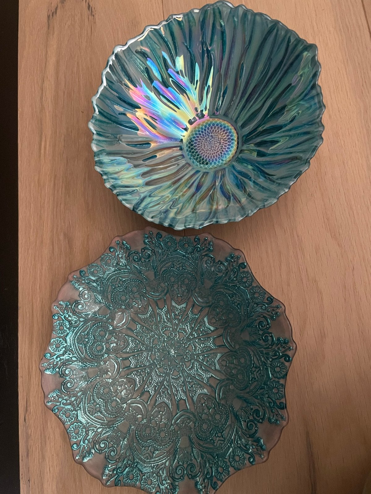 Decoratieve schalen, handgemaakt in India, Huis en Inrichting, Schaal, Rond, Ophalen of Verzenden, Zo goed als nieuw