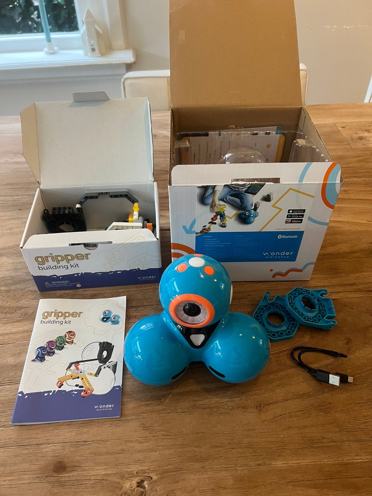 Dash Robot met Gripper Building Kit - Wonder Workshop, Ophalen, Zo goed als nieuw, Bouwen