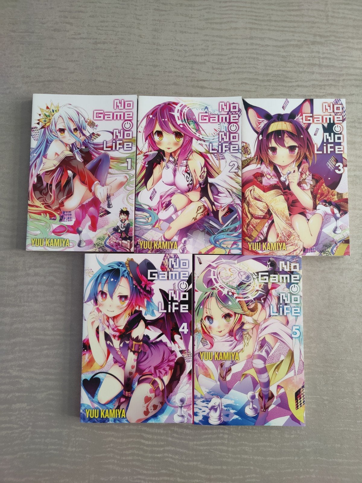 No Game No Life Light Novel Set - Deel 1 t/m 5, Ophalen of Verzenden, Zo goed als nieuw