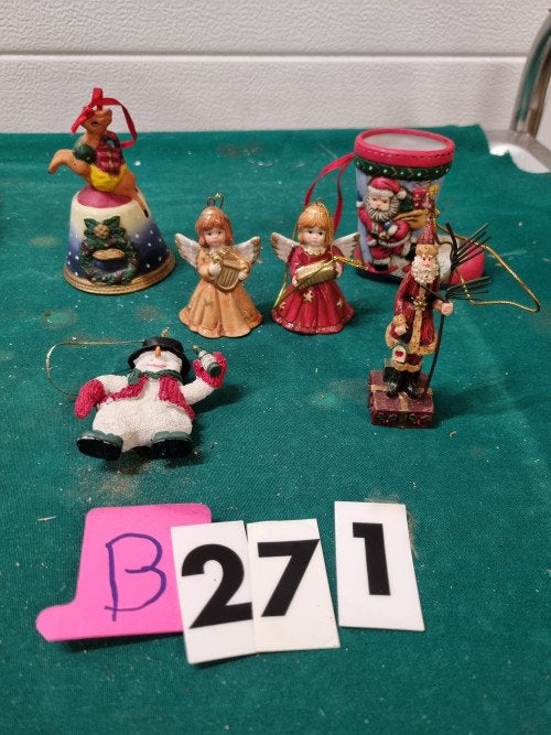 kerst beelden porselein hangers 6x [b271], Ophalen of Verzenden, 'T Olde Gre-j, Info@toldegrej.nl, Endepoelstraat 20f Didam