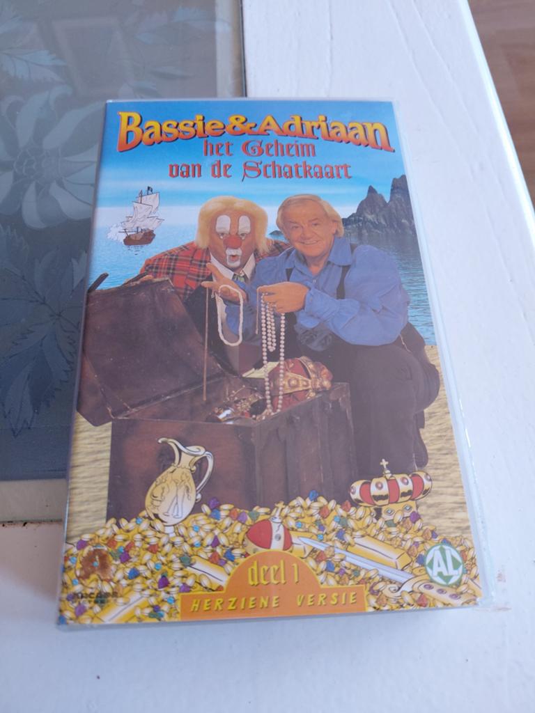 Bassie en Adriaan het Geheim van de Schatkaart deel 1 video, Gebruikt, Alle leeftijden, Kinderprogramma's en -films, Overige typen