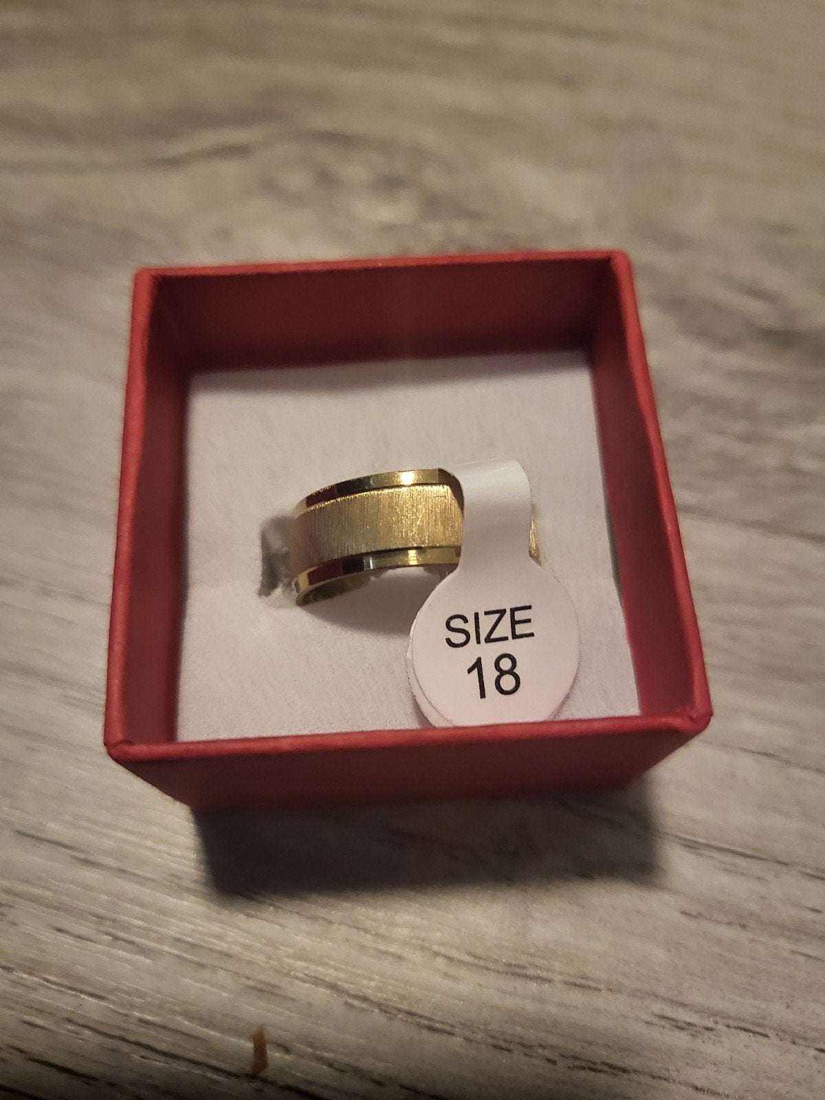Nieuwe Gouden Ring Maat 18, 18 tot 19, Nieuw, Ophalen of Verzenden, Dame of Heer