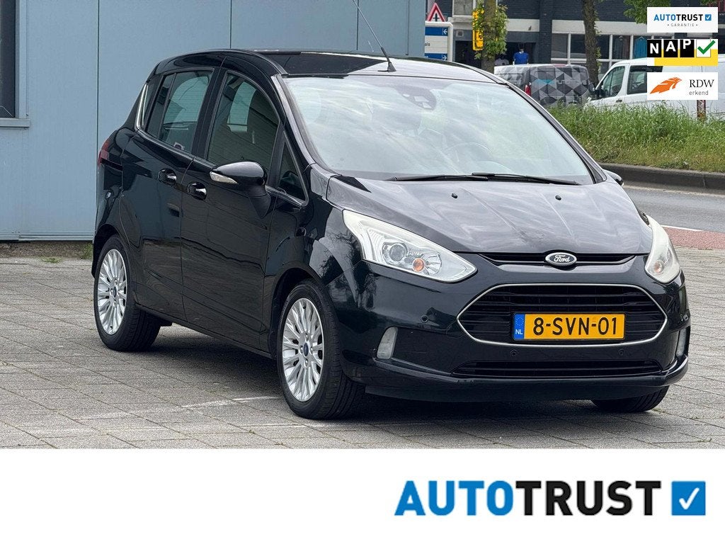 Ford B-Max 1.0 EcoBoost Titanium.km nap.airco navigatie, Auto's, Ford, Voorwielaandrijving, Euro 5, 101 pk, Gebruikt