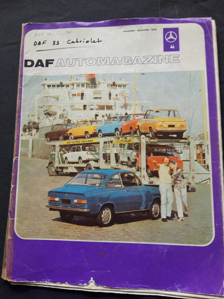 Daf Automagazine 1970 november-december, Gelezen, Daf variomatic, Ophalen of Verzenden, Overige merken