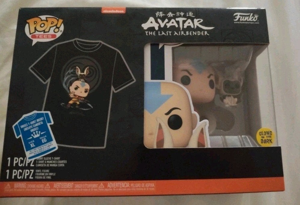 funko pop aang & momo plus shirt maat XL NIEUW, Ophalen, Nieuw