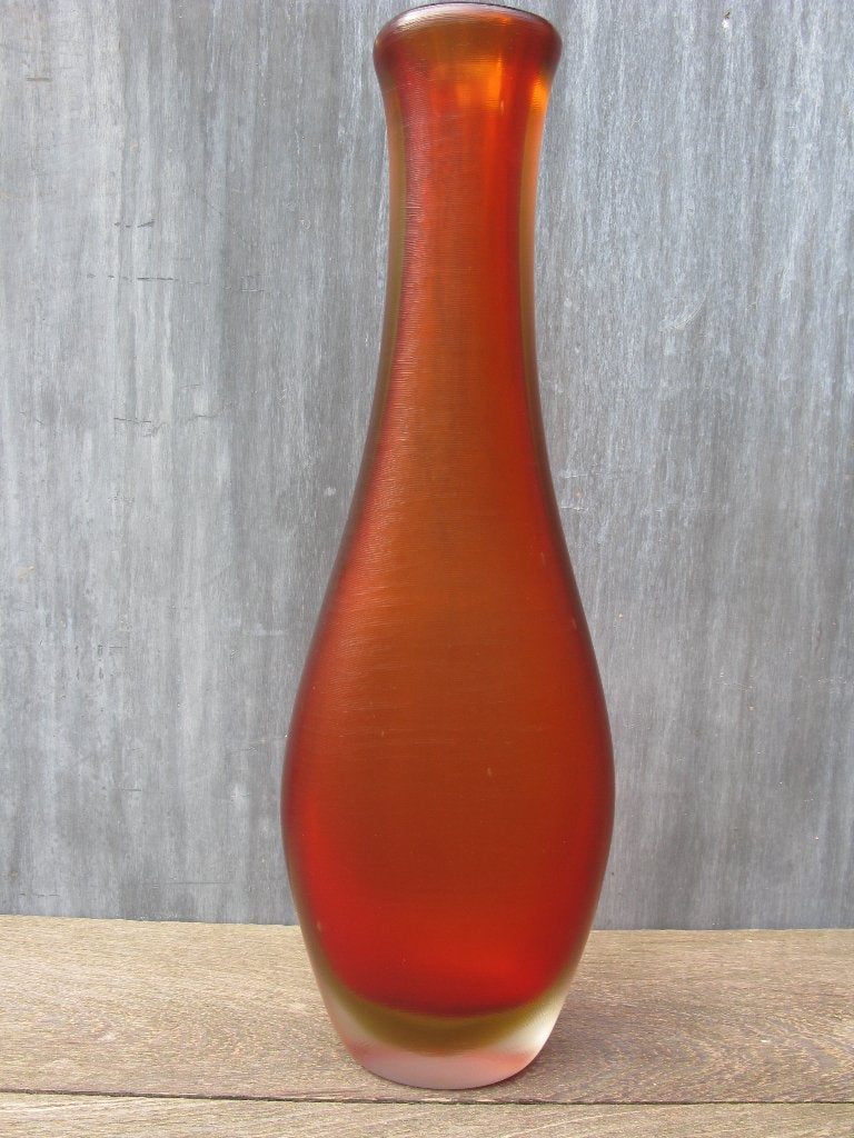 VENINI VAAS "INCISO" 1956 MURANO ITALY, Glas, Meerkleurig, Vaas, Ophalen of Verzenden