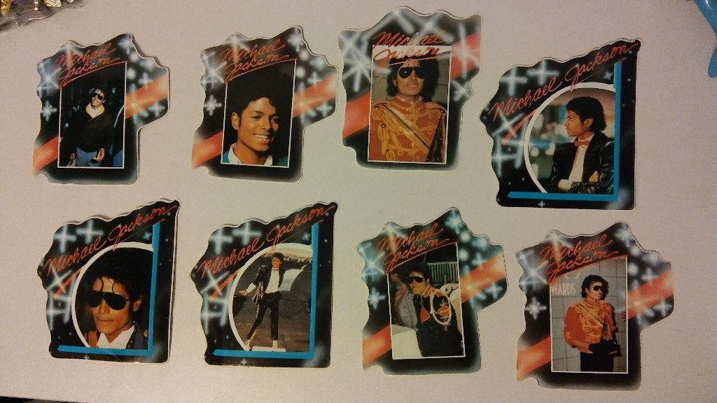 Michael Jackson bad thriller History vintage stickers set, Verzamelen, Verzenden, Zo goed als nieuw, Overige typen
