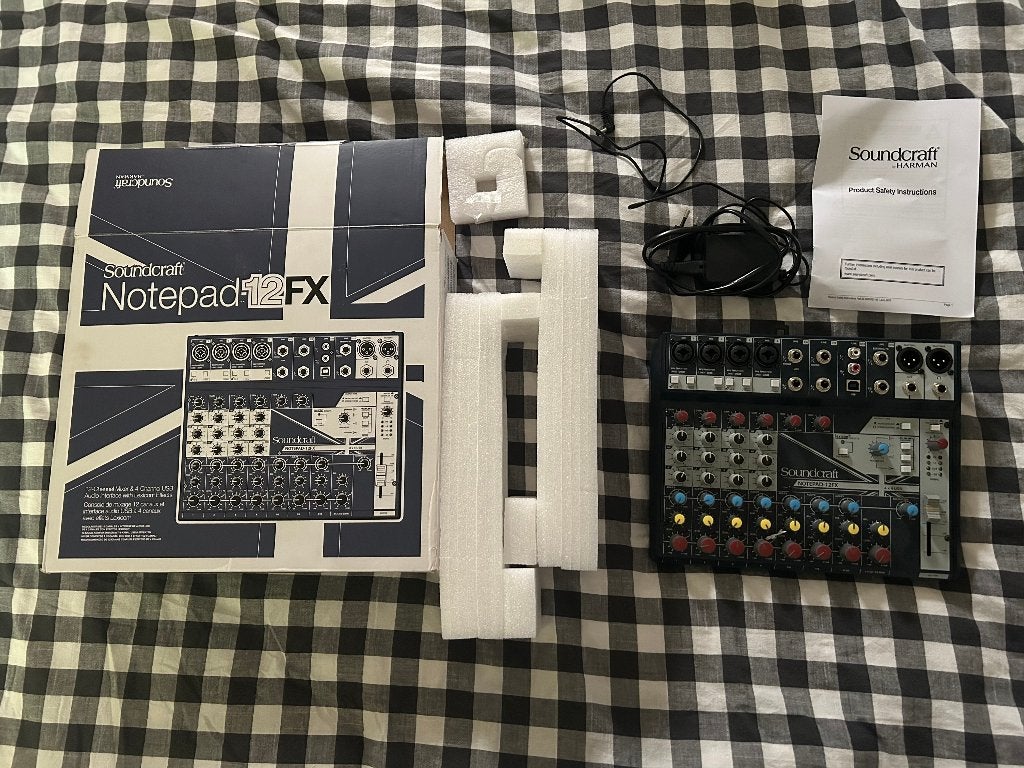 Soundcraft Notepad-12FX Analoge Mixer, Ophalen of Verzenden, Zo goed als nieuw, 10 tot 20 kanalen
