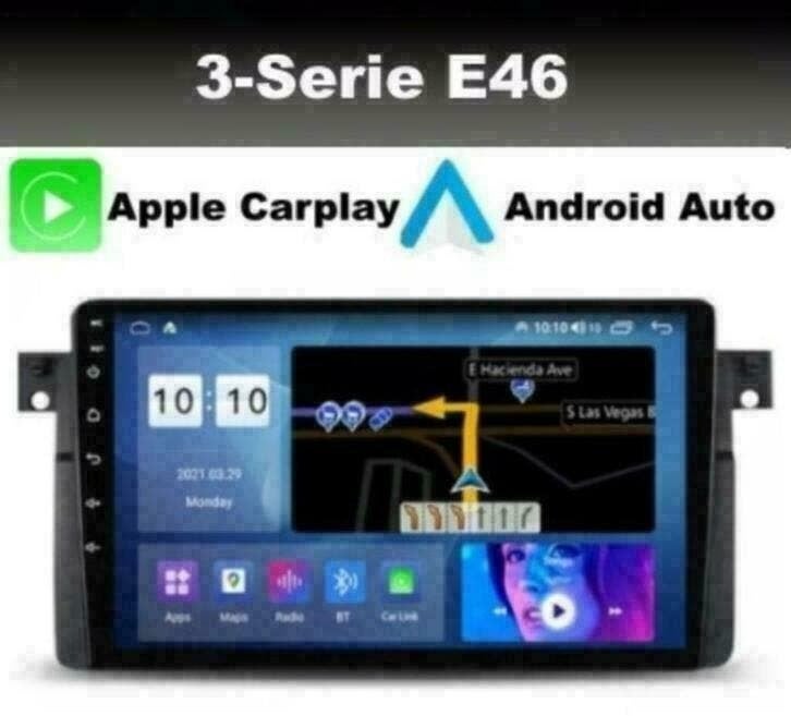 BMW E46 3serie navigatie android 11 wifi dab+ carplay 9inch, Auto diversen, Ophalen of Verzenden, Nieuw
