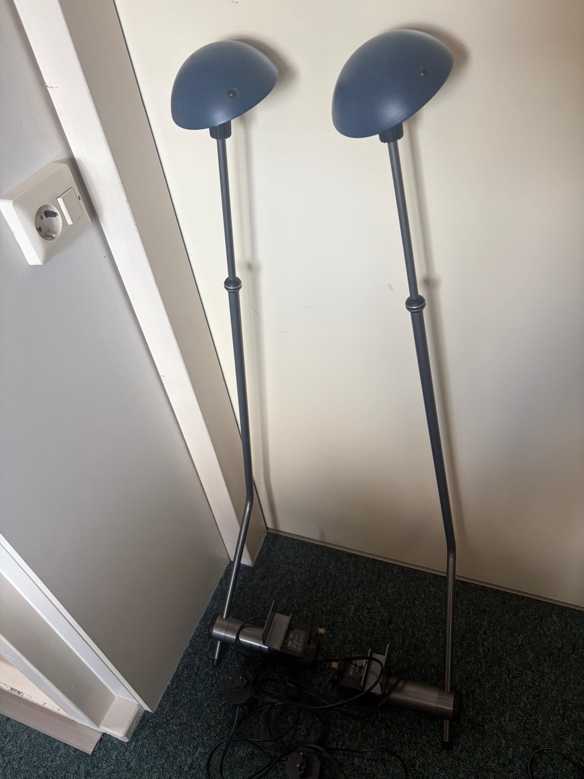 2 auping aureo bedlampjes blauw, Huis en Inrichting, Ophalen, Gebruikt, 90 cm, Eenpersoons