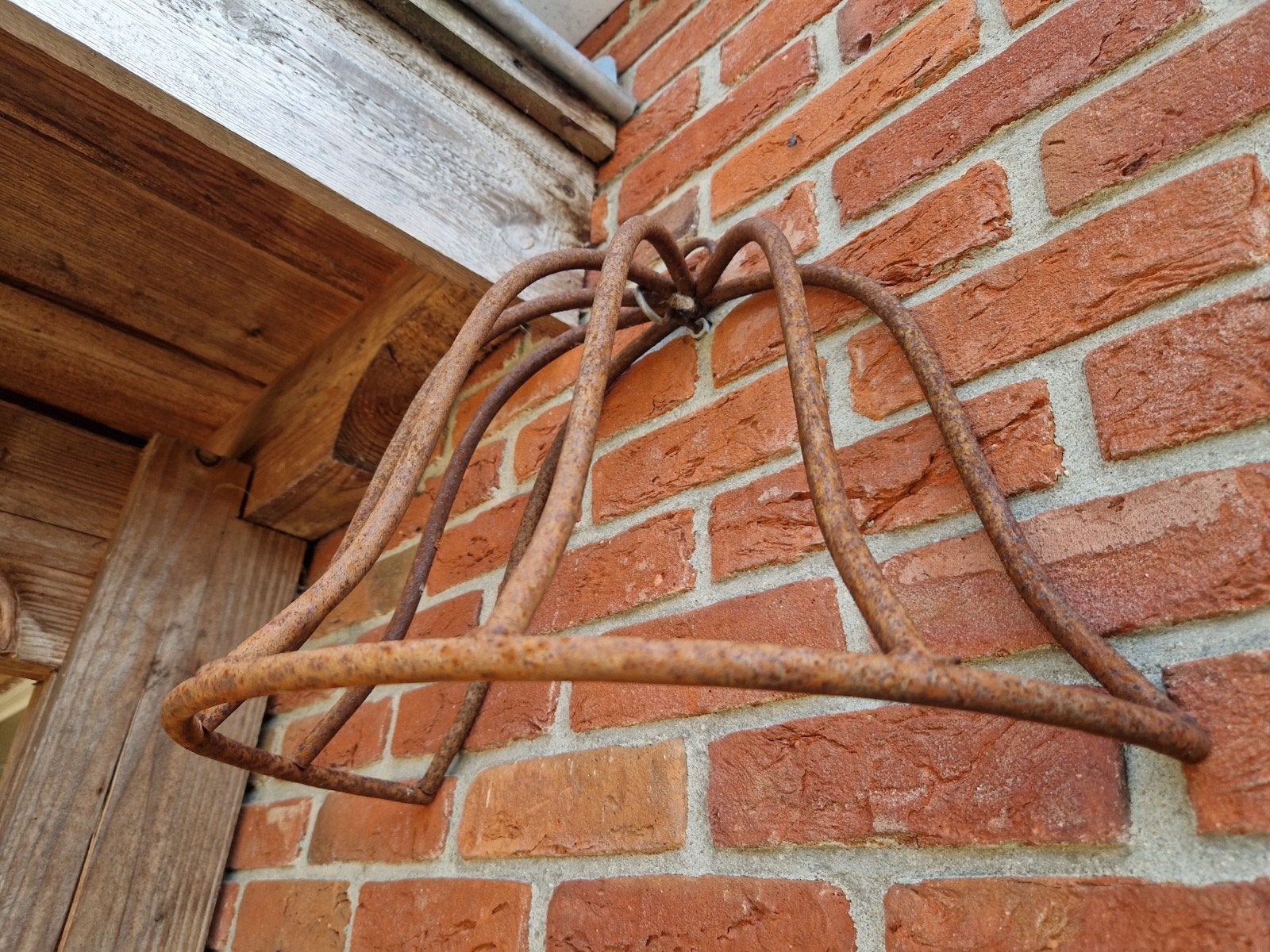 Oude roestige metalen hanger/decoratie, Ophalen of Verzenden
