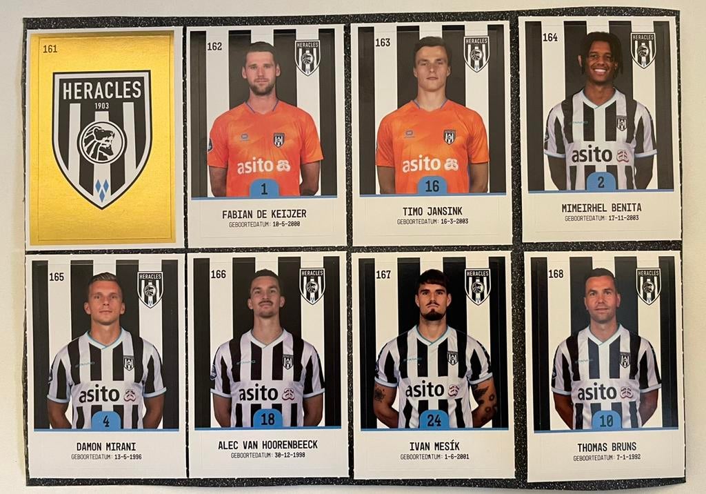 Plus Voetbalplaatjes Stickers   HERACLES   COMPLEET, Verzenden, Zo goed als nieuw, Meerdere stickers