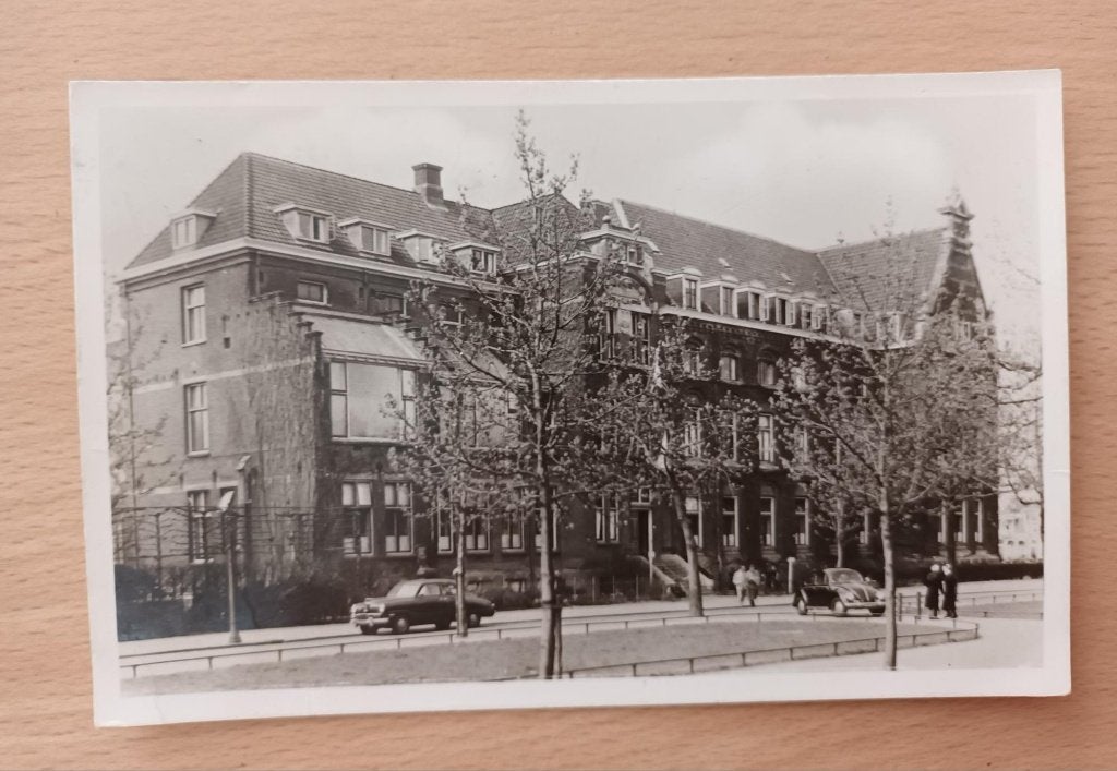 Kaart Groningen Diaconessenhuis Hoofdgebouw 1959, Ophalen of Verzenden, 1940 tot 1960, Gelopen, Groningen