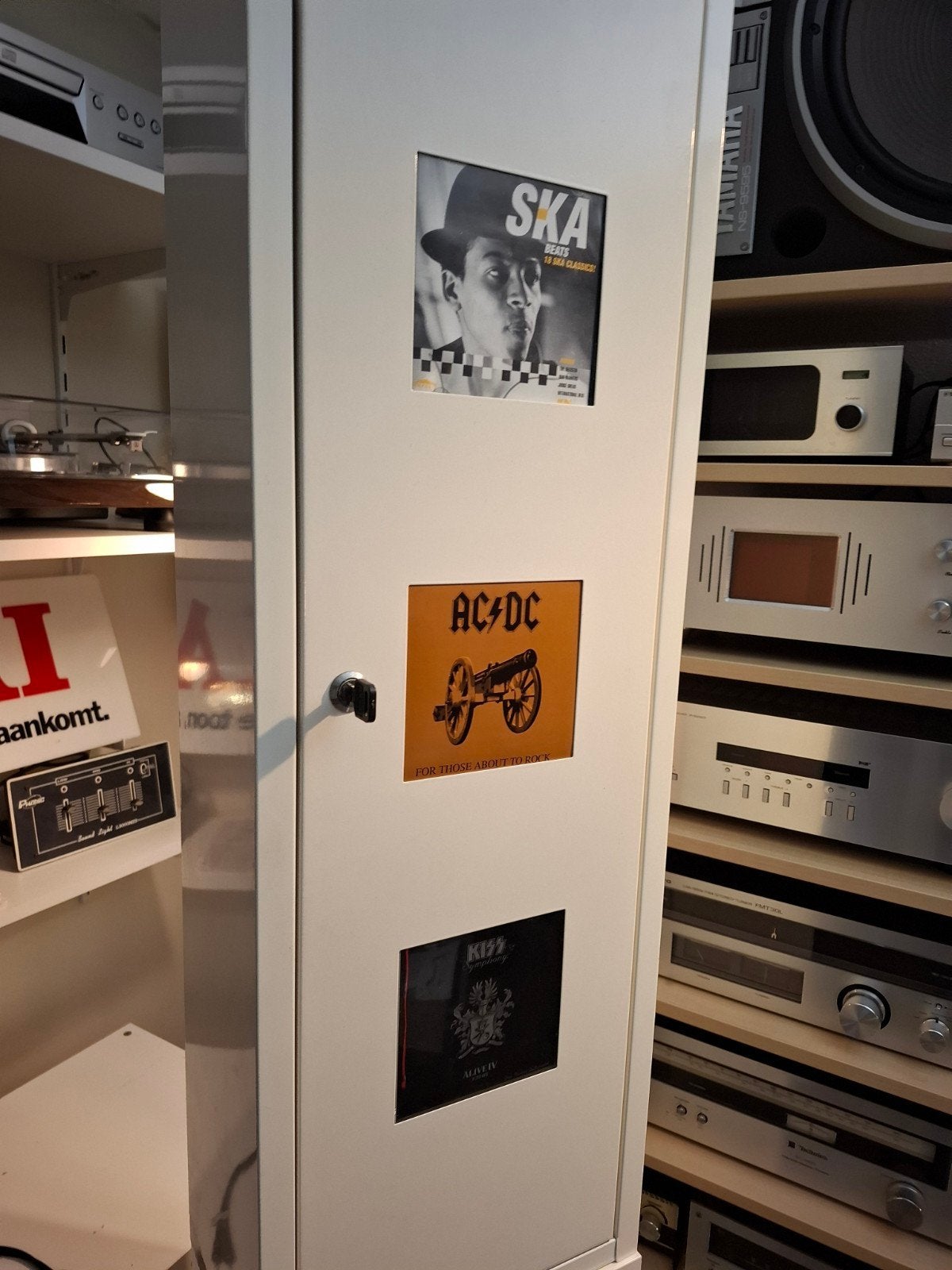 IKEA  CD-kast door Thomas Sandell  uit de jaren 90, Ophalen, Gebruikt, 150 discs of meer, Metaal