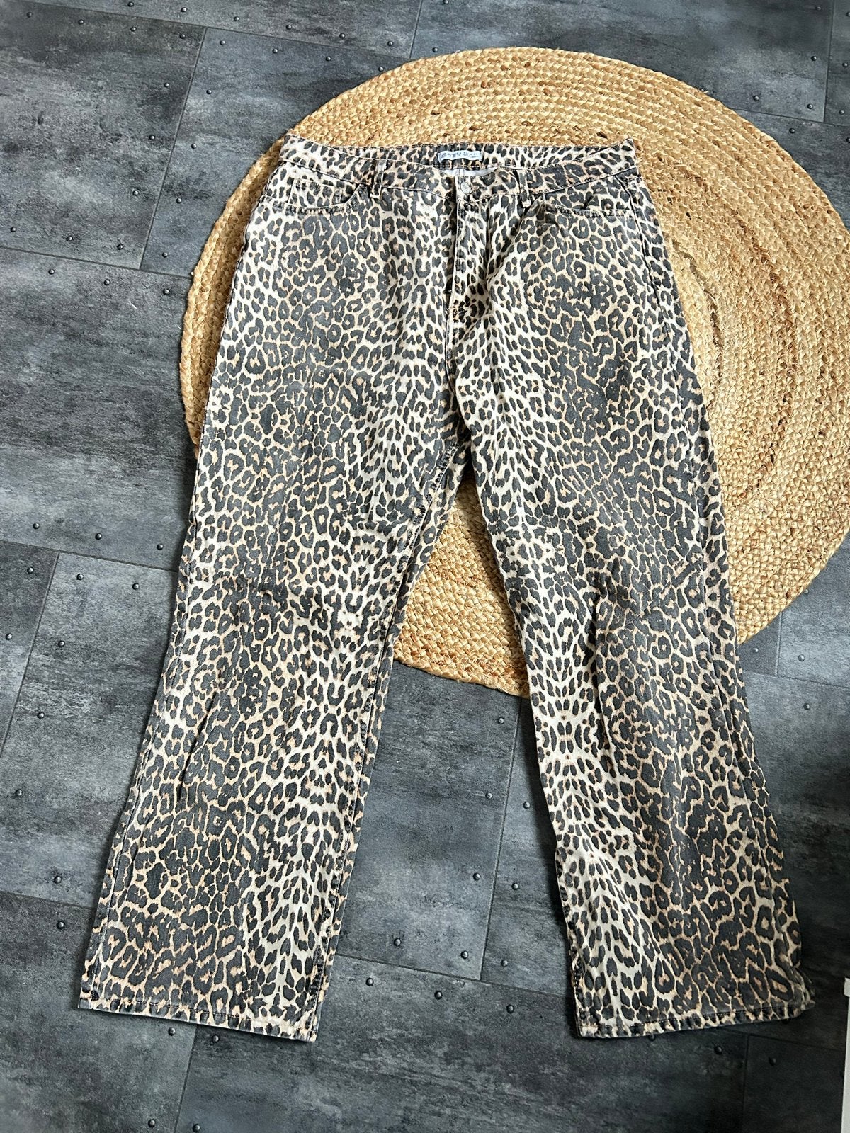 Primark luipaardprint broek, maat 48/50, Ophalen of Verzenden, Gedragen, Maat 46/48 (XL) of groter, Meerkleurig