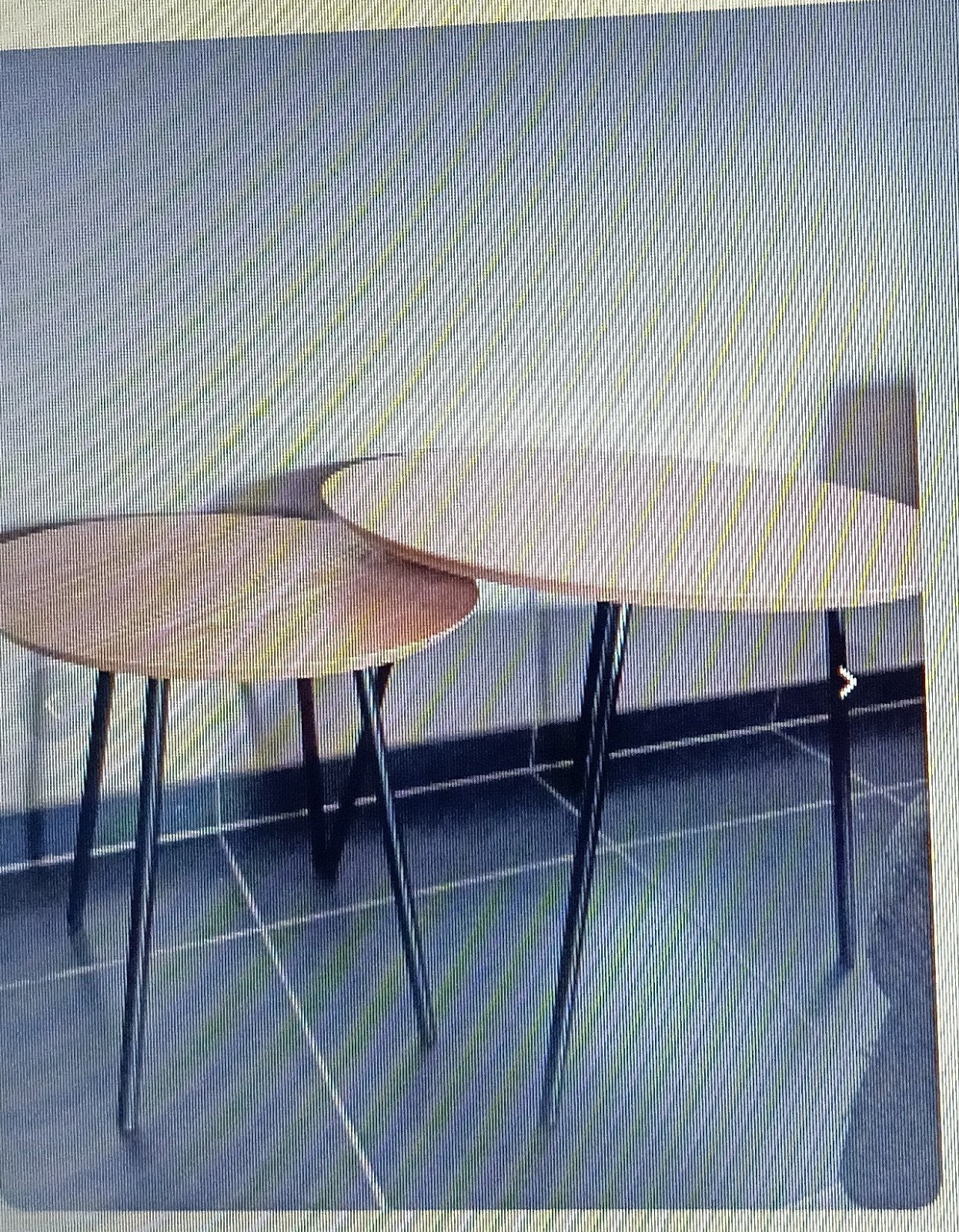 Set van 2 bijzettafels (Sharon) - Afhalen in Ede, Minder dan 55 cm, Gebruikt, Hout, Ophalen