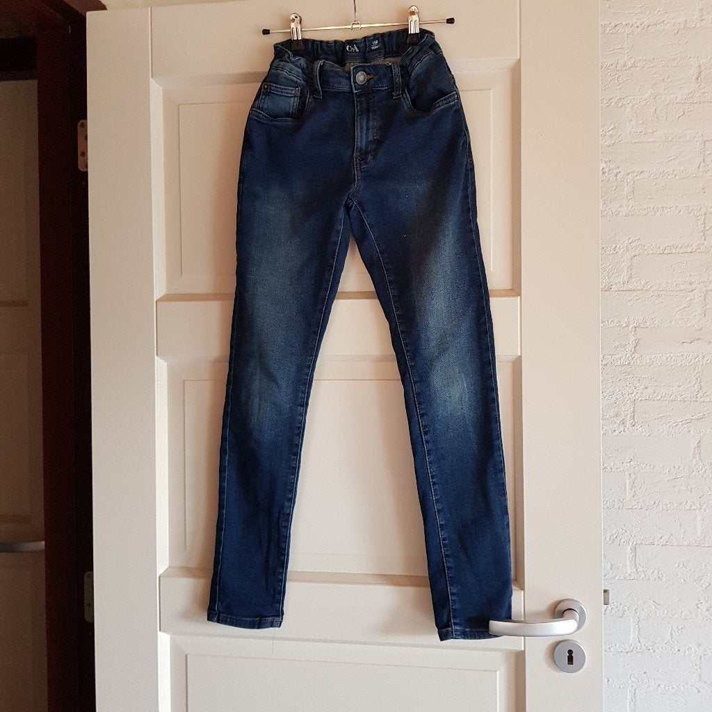 Meisjes spijkerbroek maat 158, Kinderen en Baby's, Kinderkleding | Maat 158, Ophalen of Verzenden, Zo goed als nieuw, Meisje, Broek