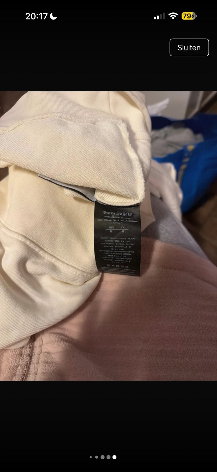 Witte hoodie, Kleding | Heren, Verzenden, Zo goed als nieuw, Wit
