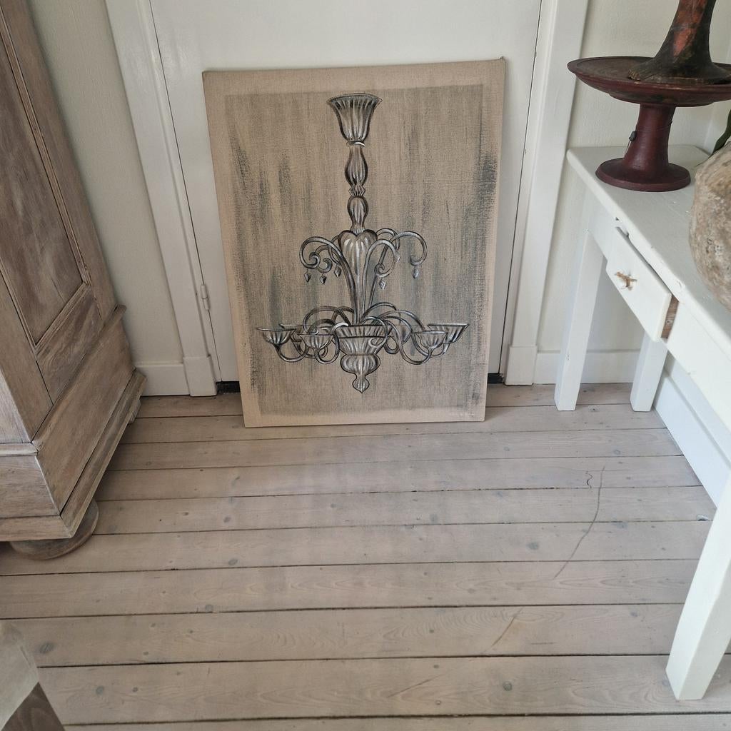 Linnen schilderij, Antiek en Kunst, Ophalen of Verzenden