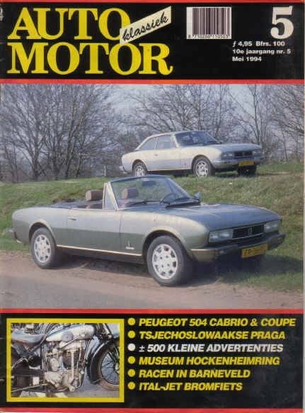AMK 5 1994 : Peugeot 504 Coupe / Cabriolet - Maico M125, Ophalen of Verzenden, Gelezen, Algemeen
