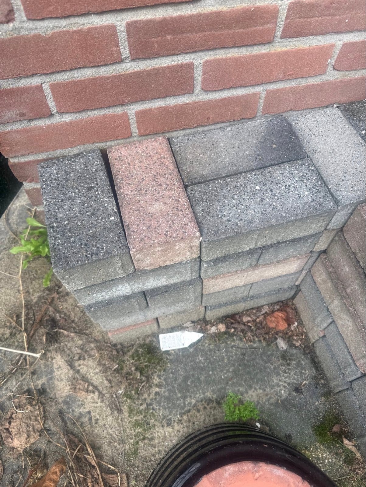 Klinkers voor in de tuin, Ophalen, Gebruikt, Beton, Klinkers