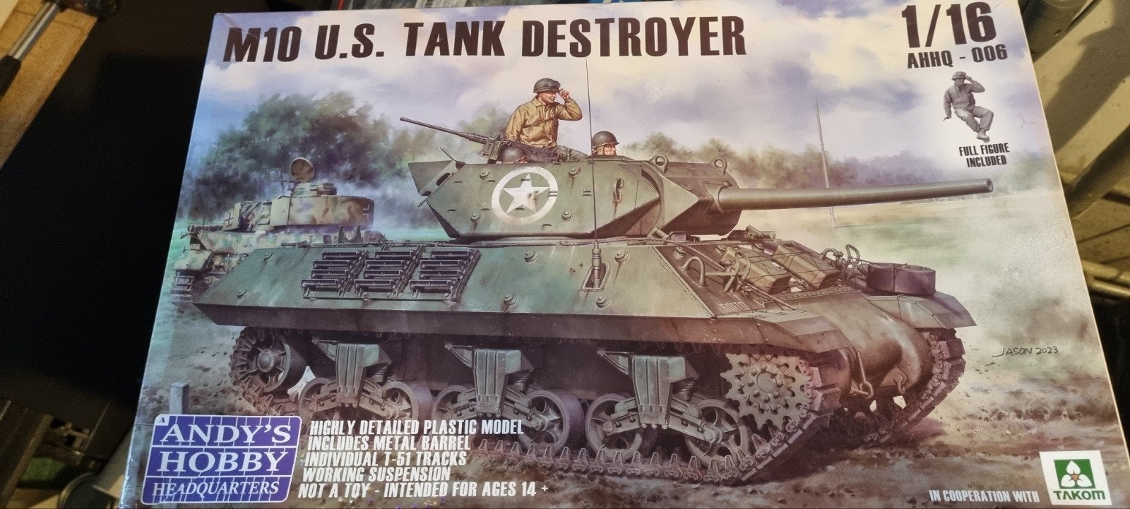 M10 U.S. Tank Destroyer Modelbouw Kit 1:16, Overige merken, Tank, Groter dan 1:32, Nieuw