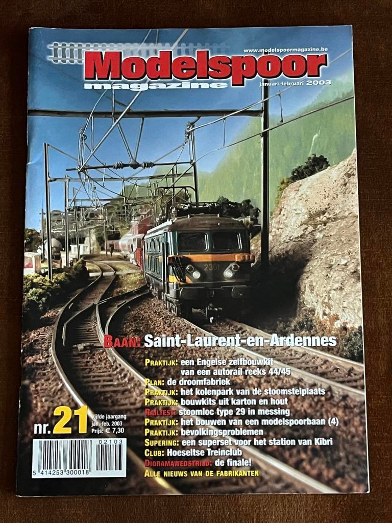 Modelspoor Magazine Januari-Februari 2003 - Nr. 21, Ophalen, Gebruikt, Boek, Tijdschrift of Catalogus