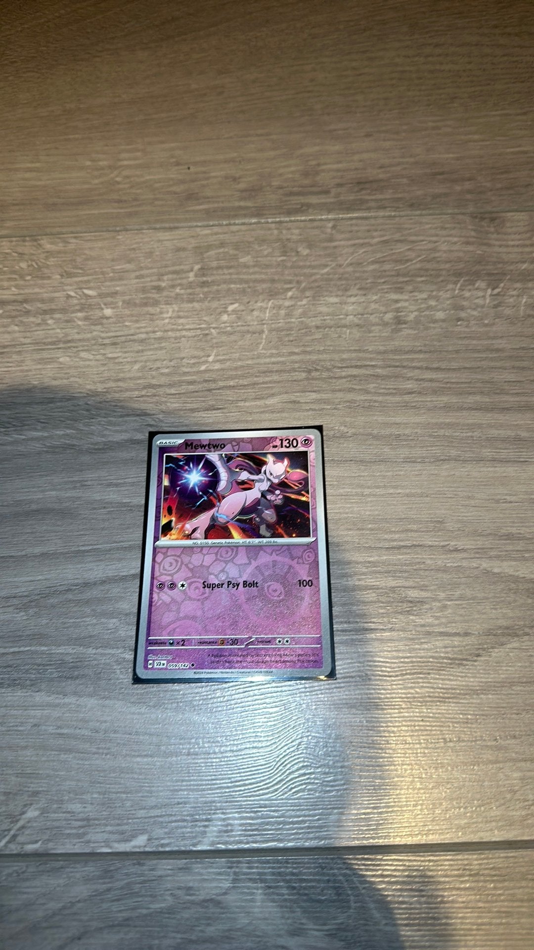Mewtwo 059/142 Reverse Holo - Stellar Crown, Ophalen of Verzenden, Zo goed als nieuw