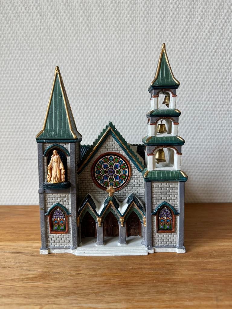 Lemax St. Lucy's Cathedral, Kerk, Kathedraal Kerstdorp, Diversen, Ophalen of Verzenden, Zo goed als nieuw