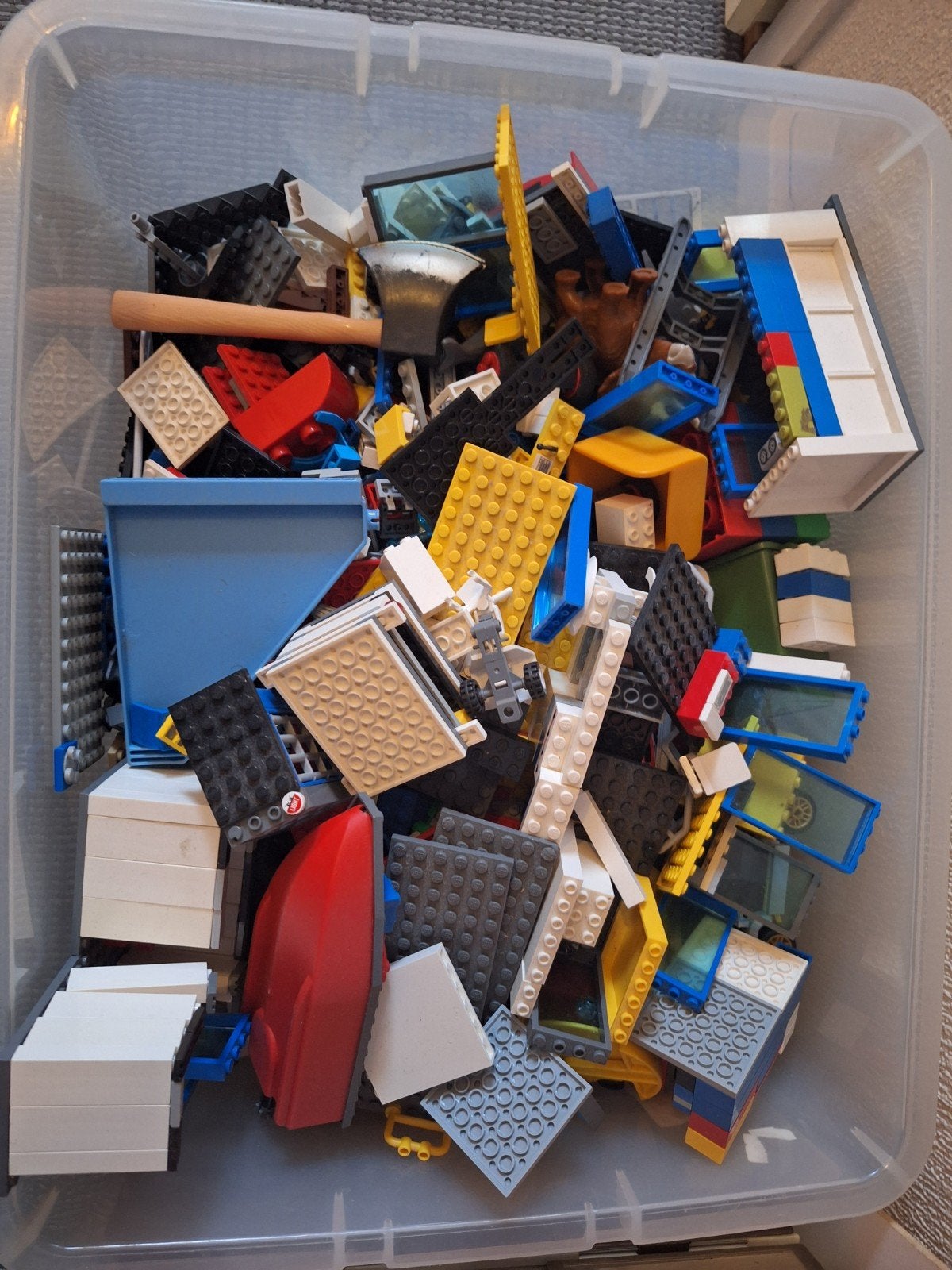 Grote bak vol diverse Lego blokjes, Ophalen of Verzenden, Gebruikt