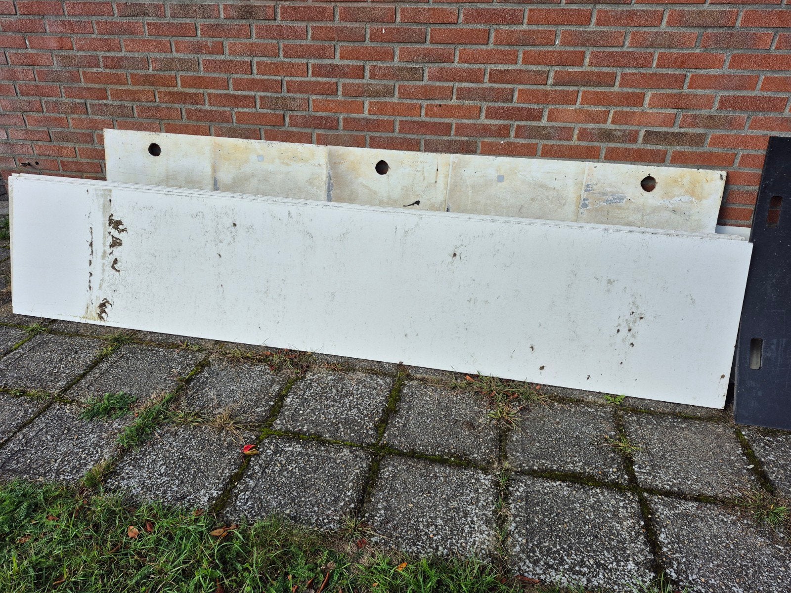 Te trespa platen, Ophalen, Gebruikt