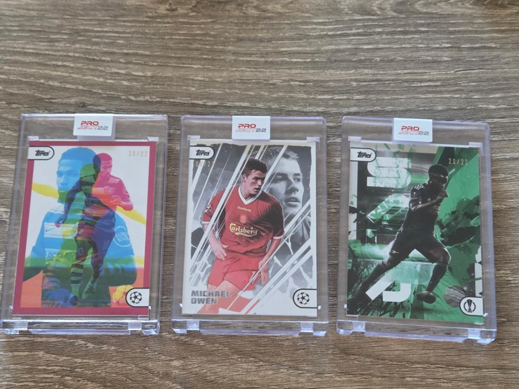 Topps project 22 genummerde kaarten /22 Owen, Saka, Edwards, Ophalen of Verzenden, Nieuw, Buitenlandse clubs, Poster, Plaatje of Sticker