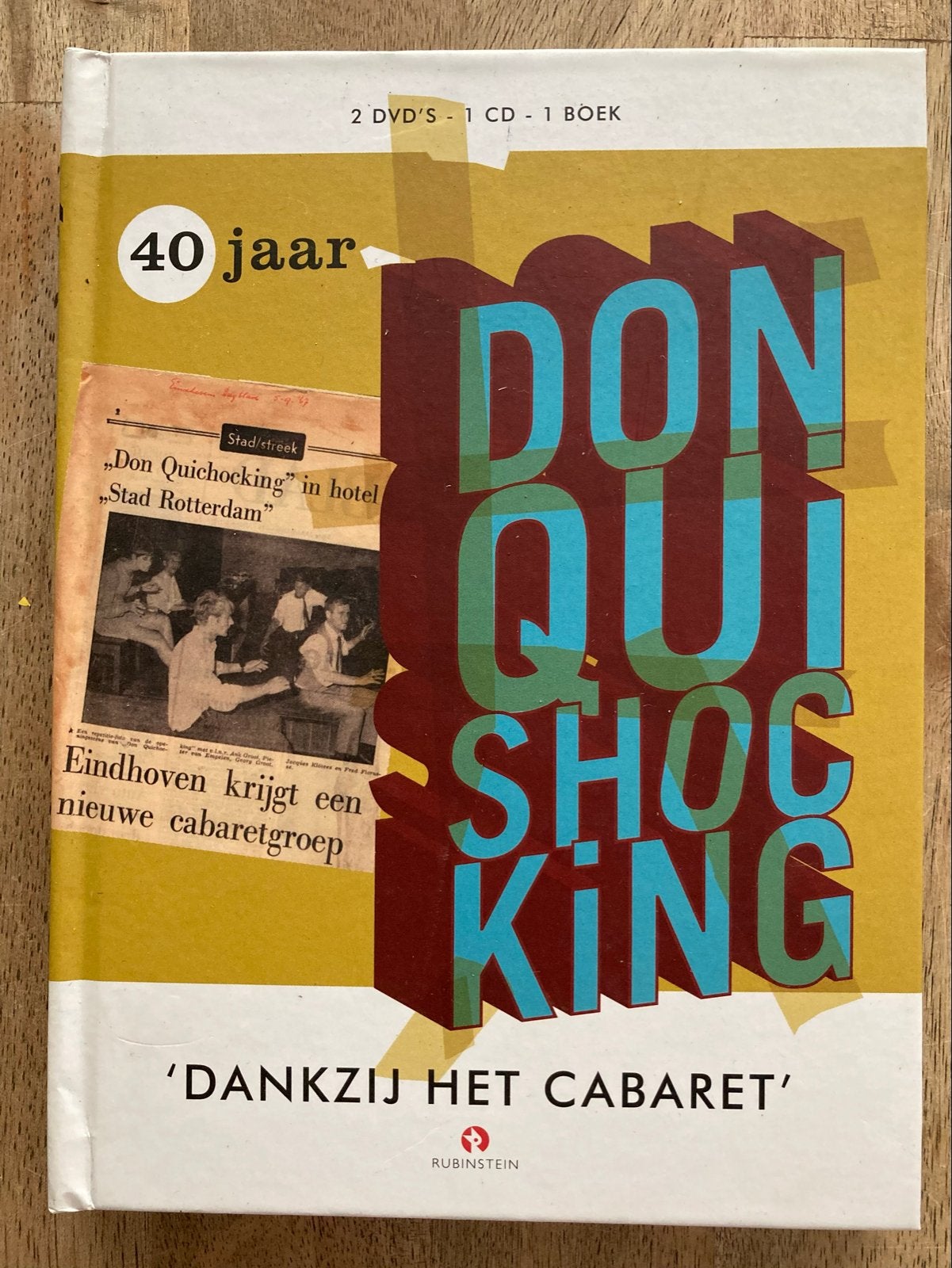 Don Quishocking - 40 jaar 'Dankzij het Cabaret' (2DVD+CD+Boe, Ophalen of Verzenden, Zo goed als nieuw, Boxset, Inclusief boekje