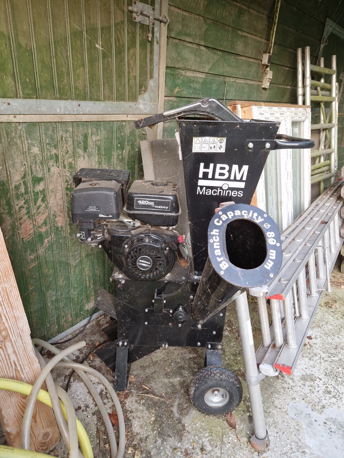 HBM 420cc hakselaar, Ophalen
