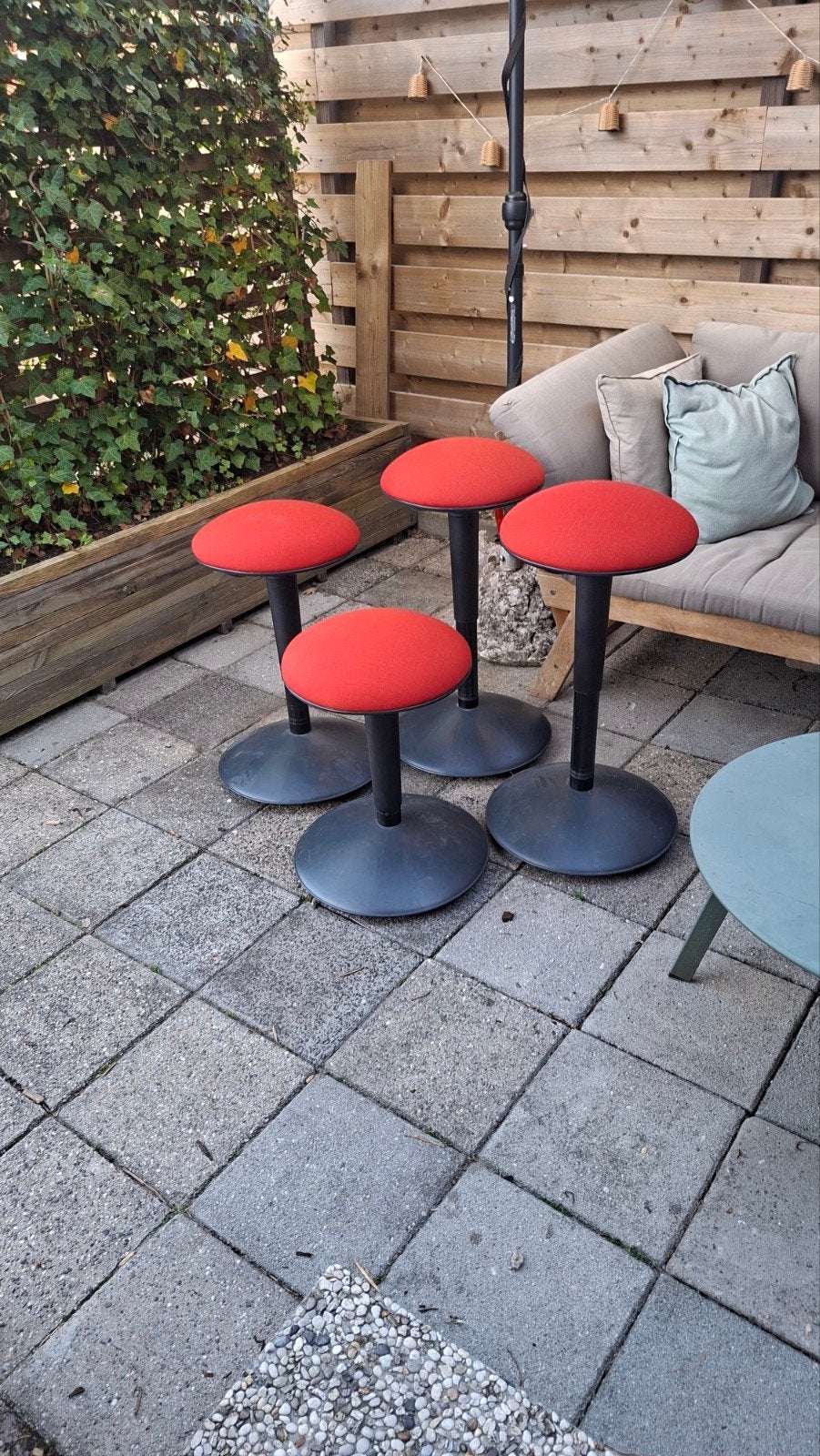 Vintage IKEA 'Vitamin' Zit-stasteunen – Set van 4 of 2!, Huis en Inrichting, Krukjes, Ophalen of Verzenden