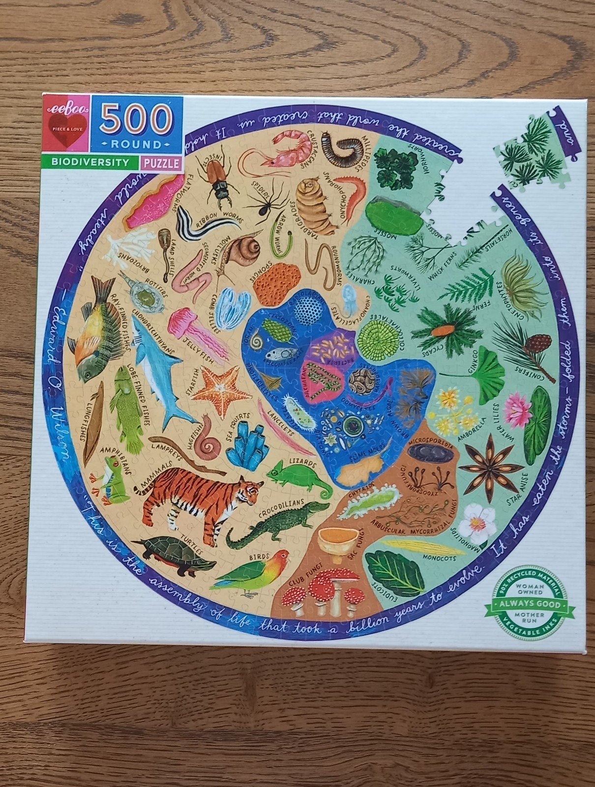 Eeboo puzzels, Hobby en Vrije tijd, Denksport en Puzzels, Ophalen of Verzenden, 500 t/m 1500 stukjes