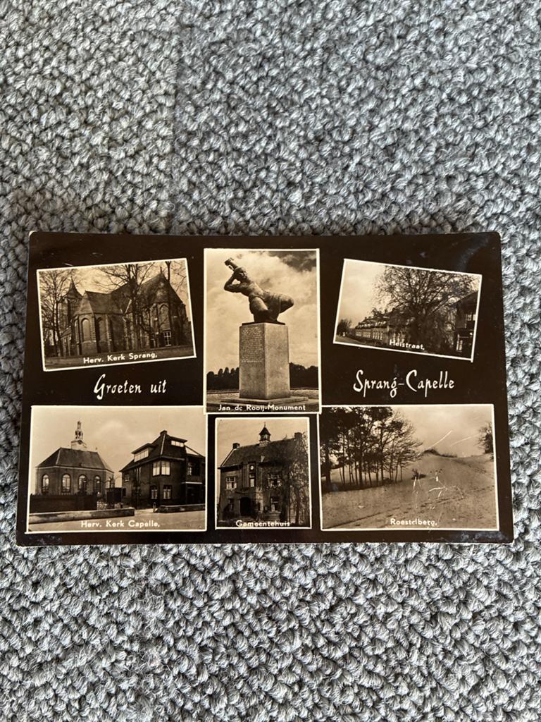 Oude ansichtkaart Sprang-Capelle - Diverse gezichten, Ophalen of Verzenden, 1920 tot 1940, Gelopen, Noord-Brabant